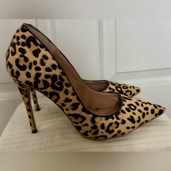 Steve Madden Daisie Leopard Stiletto Heels - Picture 2 of 6